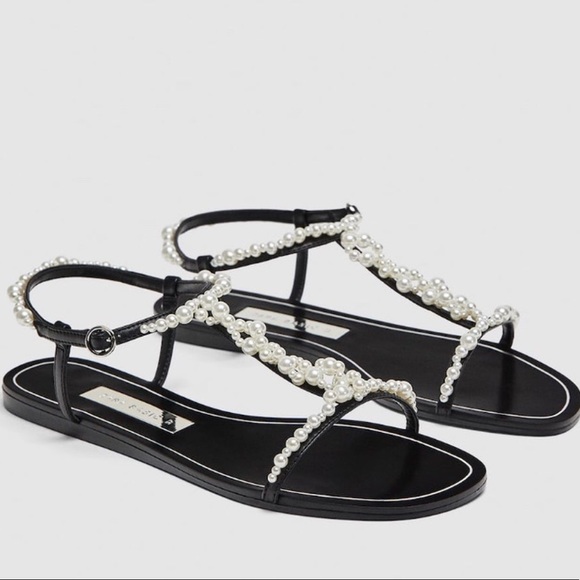 HOST PICK😍Stunning Zara Pearl Sandals - Picture 3 of 9